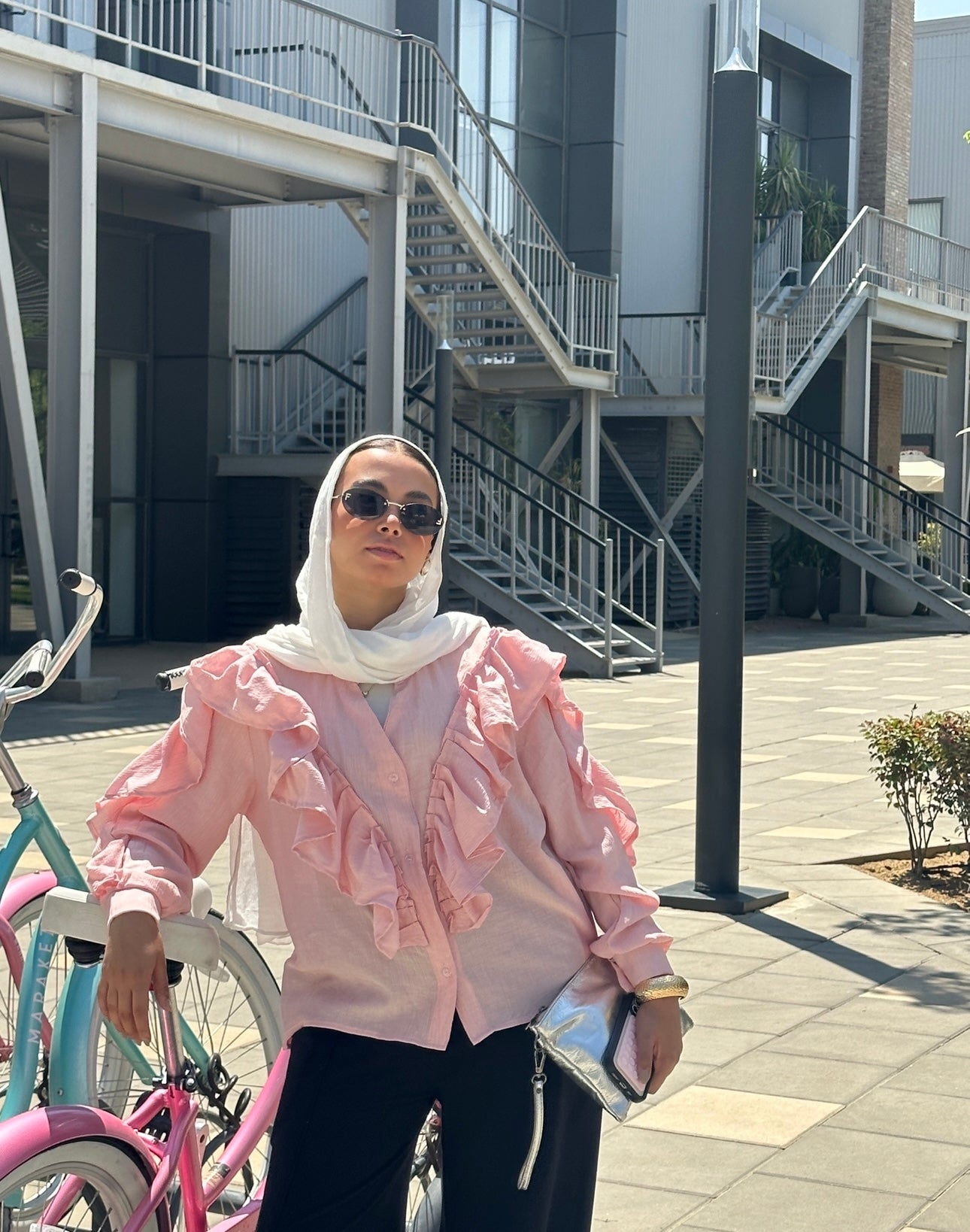 Everyday Ruffle Blouse In Light Pink