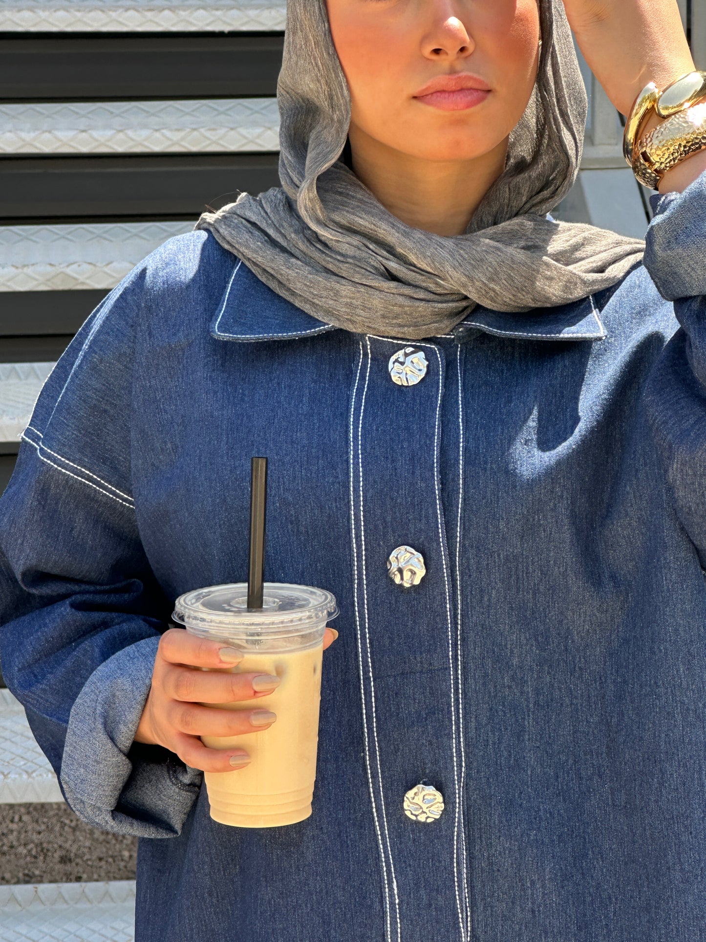 Line Denim Shirt