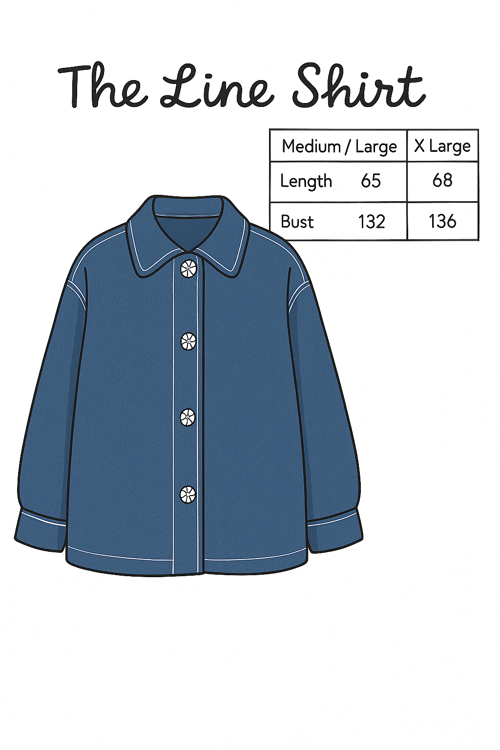 Line Denim Shirt