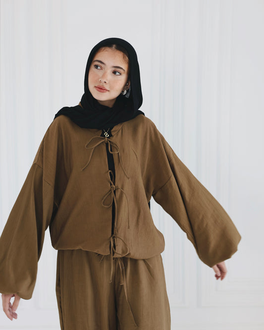 Liyyan Blouse in Toffee Brown
