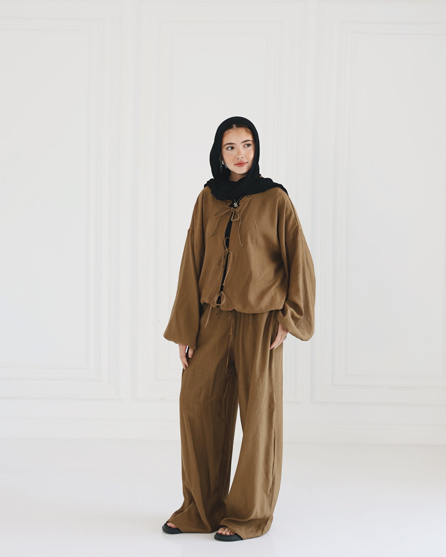 Liyyan Blouse in Toffee Brown