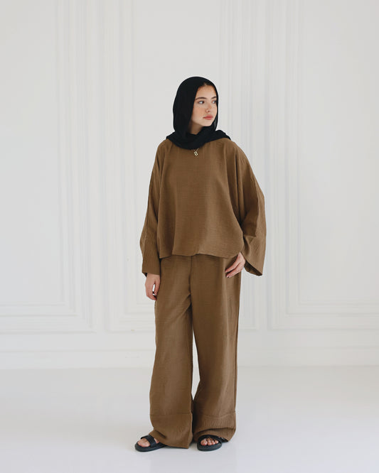 Nara Set in Warm Brown